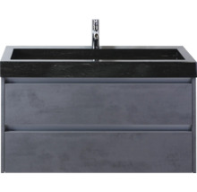 Wastafelmeubel met twee laden en kraan