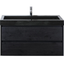 Wastafelonderkast met twee laden en kraan