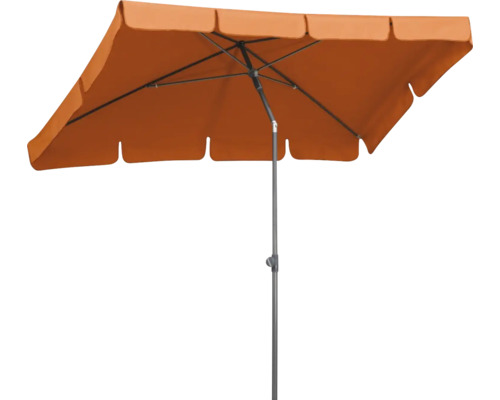 Rechthoekige parasol voor de tuin