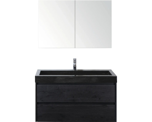 Wastafelcombinatie met spiegelkast voor badkamer