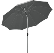 Grijze parasol met metalen frame