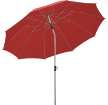 Geopende parasol met standaard