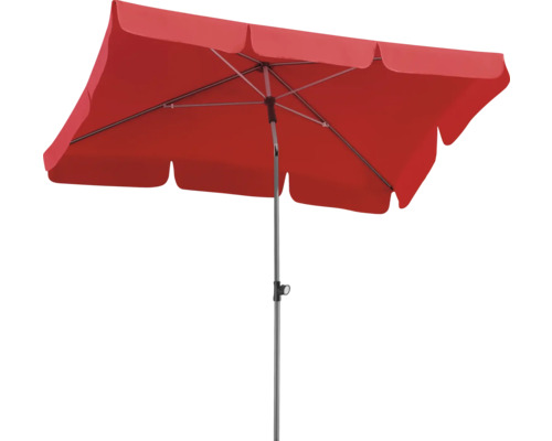 Rechthoekige parasol met middenstok