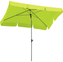 Rechthoekige parasol met metalen standaard