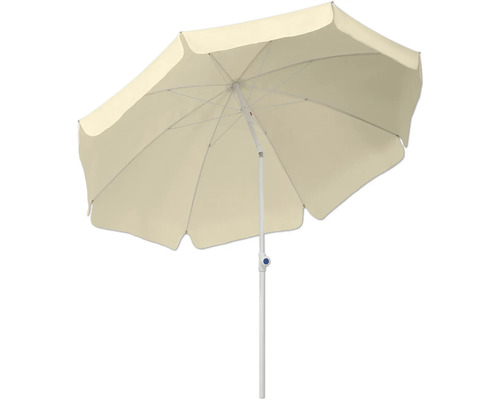 Opengeklapte, lichte tuinzonne parasol