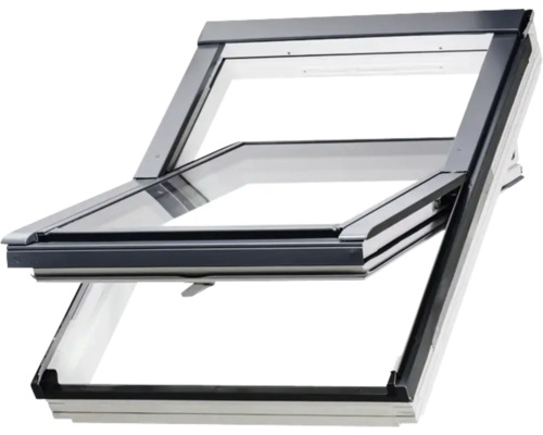 FAKRO GREENVIEW Dakraam kunststof met houten kern FTU-X P50 AUMX 2 (bxh) 55x98 cm RAL 7016 FAKRO GREENVIEW Dakraam kunststof met houten kern FTU-X P50 AUMX 2 (bxh) 55x98 cm RAL 7016