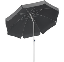 Grijze parasol met wit frame