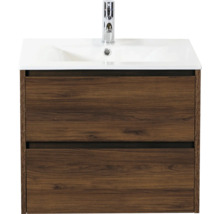 Wastafelonderkast met twee laden en opzetwastafel