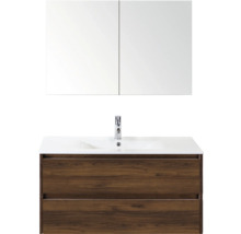 Wastafelonderkast met spiegel