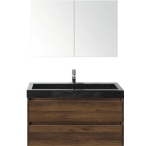 Wastafelcombinatie met wastafel, onderkast en spiegelkast