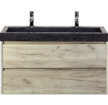 Wastafelonderkast met twee laden en wastafel