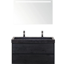 Wastafelmeubel met spiegel en twee lades