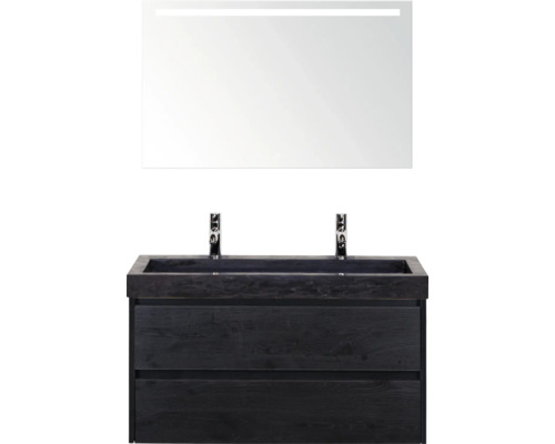 Wastafelmeubel met spiegel en twee lades