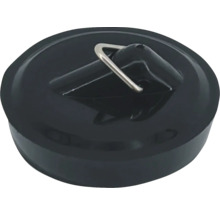 Zwarte gootsteenstop met trekstang voor de keuken