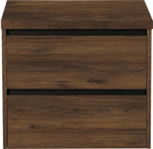 Houten nachtkastje met twee laden