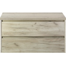 Wastafelonderkast met twee laden