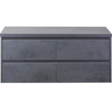 Wastafelonderkast met vier laden