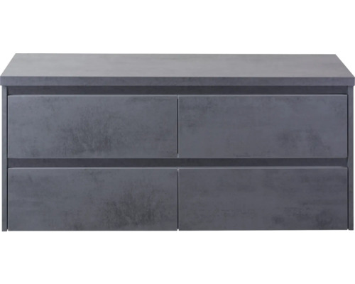 Wastafelonderkast met vier laden