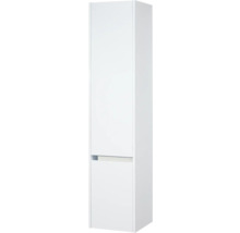 Witte hoge badkamerkast met twee deuren