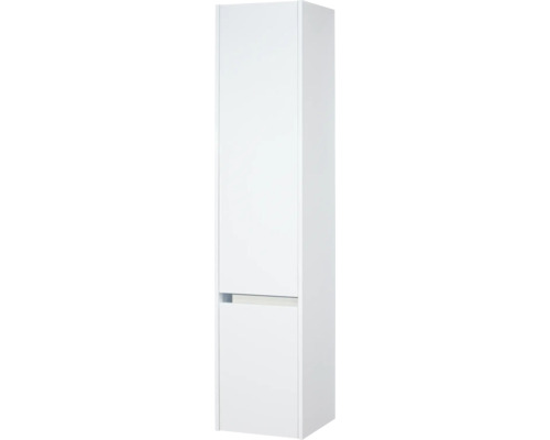 Witte hoge badkamerkast met twee deuren