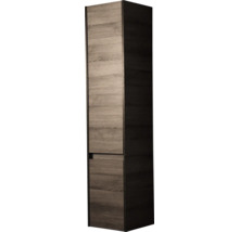 Hoge kast met houten motief voor badkamer