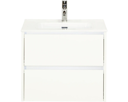 Wastafelonderkast met twee lades en kraan