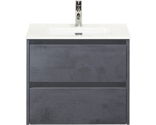 Wastafelonderkast met wastafel en kraan