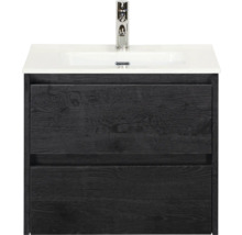 Wastafelonderkast met twee lades en wastafel