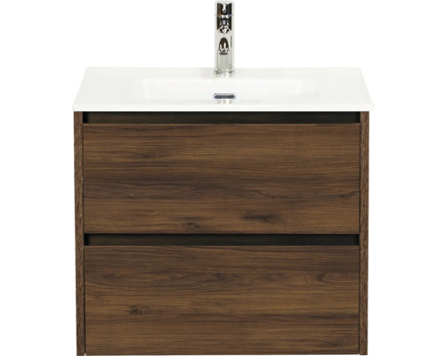 Wastafelonderkast met twee laden en wastafel