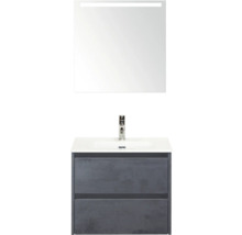 Wastafelmeubel met spiegel en onderkast