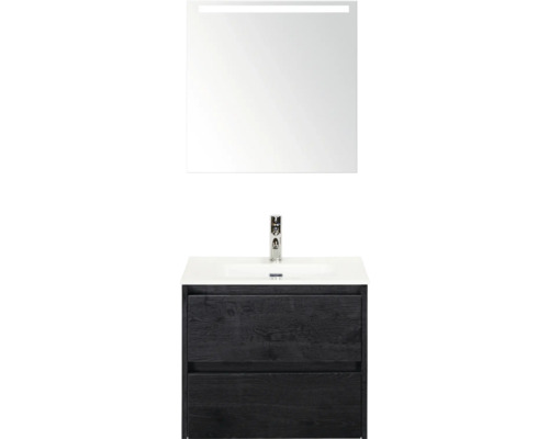 Wastafelcombinatie met spiegel en onderkast