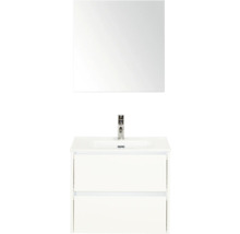 Wastafelmeubel met onderkast en spiegel voor de badkamer