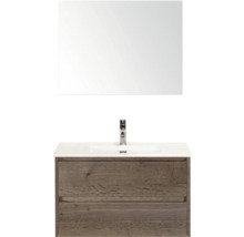 Wastafelcombinatie met spiegel, wastafel en onderkast