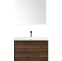 Wastafelmeubel met spiegel en onderkast