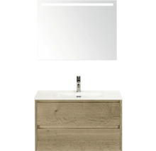 Wastafelcombinatie met spiegel en onderkast