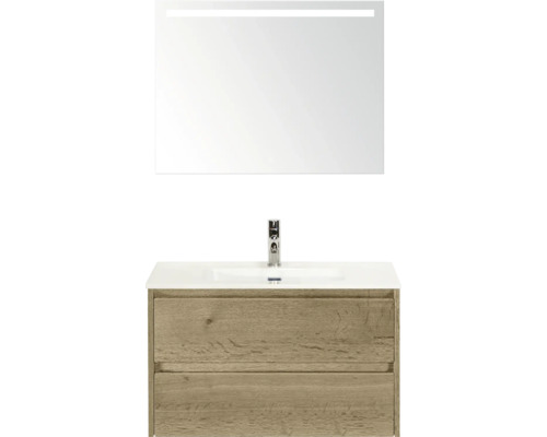 Wastafelcombinatie met spiegel en onderkast