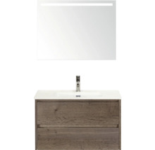 Wastafelcombinatie met spiegel en onderkast