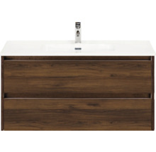 Wastafelonderkast met twee laden en opzetwastafel