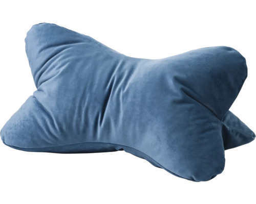 Leeskussen California blauw 40x25 cm Nekkussen in botvorm