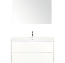 Wastafelmeubel met spiegel en twee laden