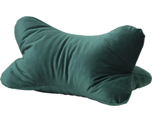 Leeskussen California donkergroen 40x25 cm Nekkussen in botvorm