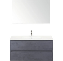 Badkamermeubelset met wastafel, onderkast en spiegel