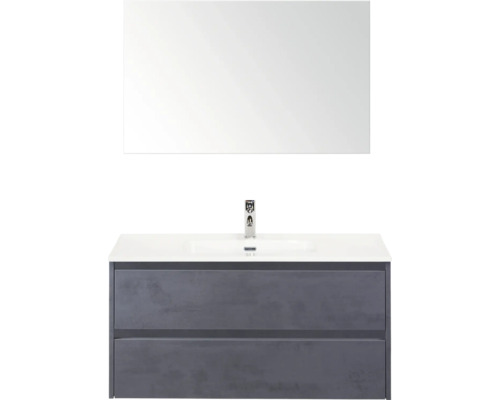 Badkamermeubelset met wastafel, onderkast en spiegel