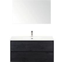 Wastafel met spiegel en onderkast