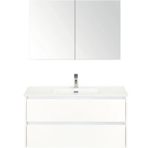 Wastafelcombinatie met spiegelkast en wastafel