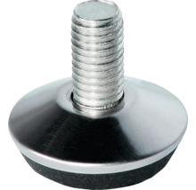 DURALINE Meubelpoot Stelvoet Ø 3,5x0,8-1,6cm RVS look, 4 stuks