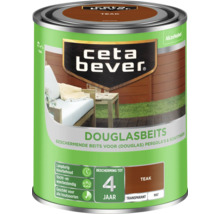 CetaBever Douglasbeits Teak beschermt hout buitenshuis.