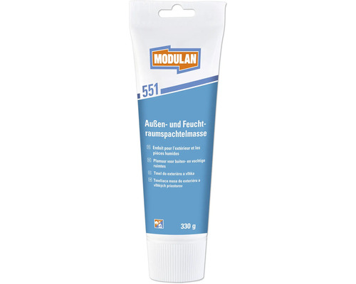 MODULAN 550 Reparatiespachtel buiten 330 gr Modulan plamuur voor buiten en vochtige ruimtes, 330 gram