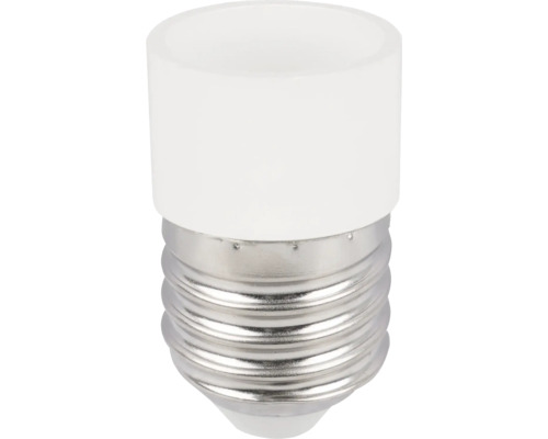 Verloopfitting E27-E14 60W wit