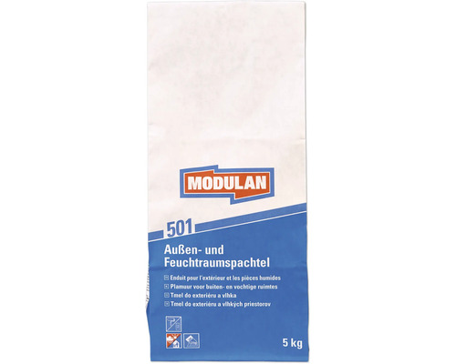 MODULAN 501 Reparatie- en uitvlakspachtel buiten 5 kg